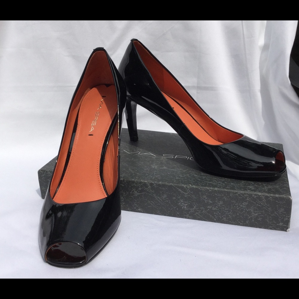 👠Via Spiga Patent Leather Pumps